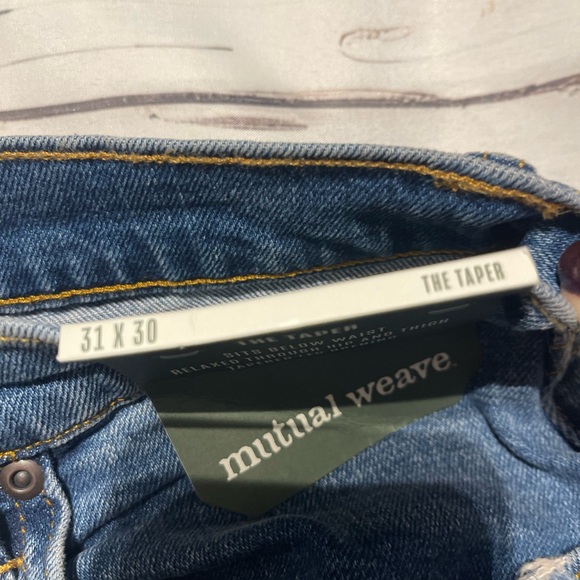 Mutual Weave NWT Mens Blue Jeans Size 31x30 - Picture 5 of 8
